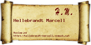 Hellebrandt Marcell névjegykártya